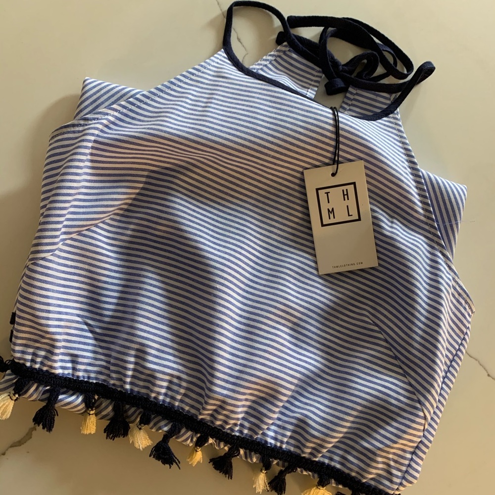Stripe Halter dress